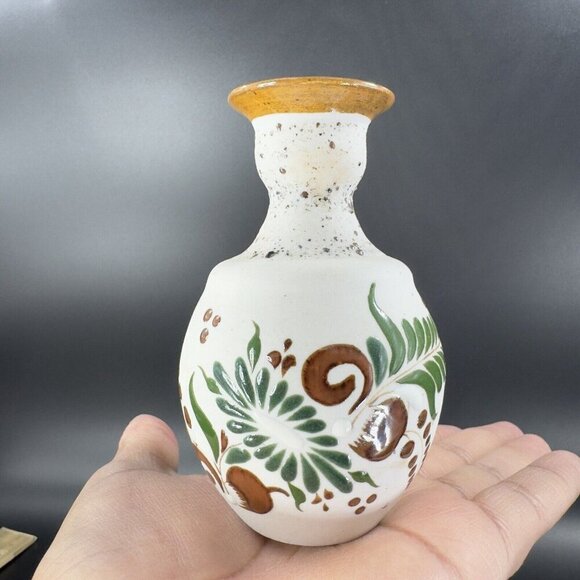 Mexico Folk Art Pottery Vase Tonala Talavera Ceramic Hand Painted Stoneware VTG - Picture 9 of 16